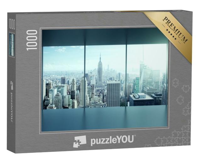 Puzzle 1000 Teile „Modernes Büro mit fantastischer Aussicht“