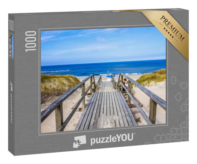 Puzzle 1000 Teile „Der Weg zm Strand von Westerland, Sylt“