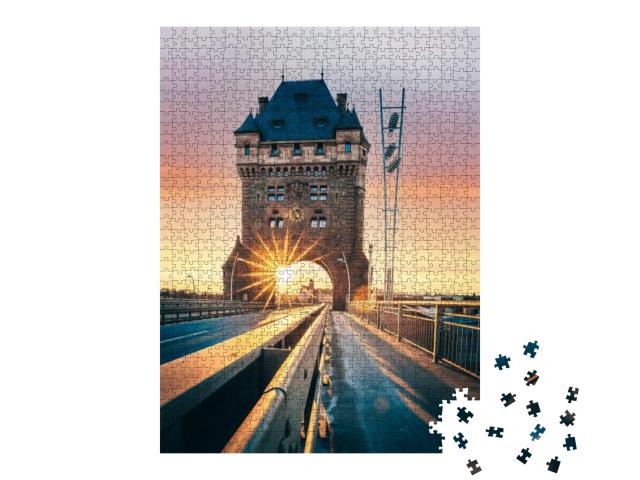 Puzzle 1000 Teile „Worms mit berühmter Nibelungenbrücke, Deutschland“