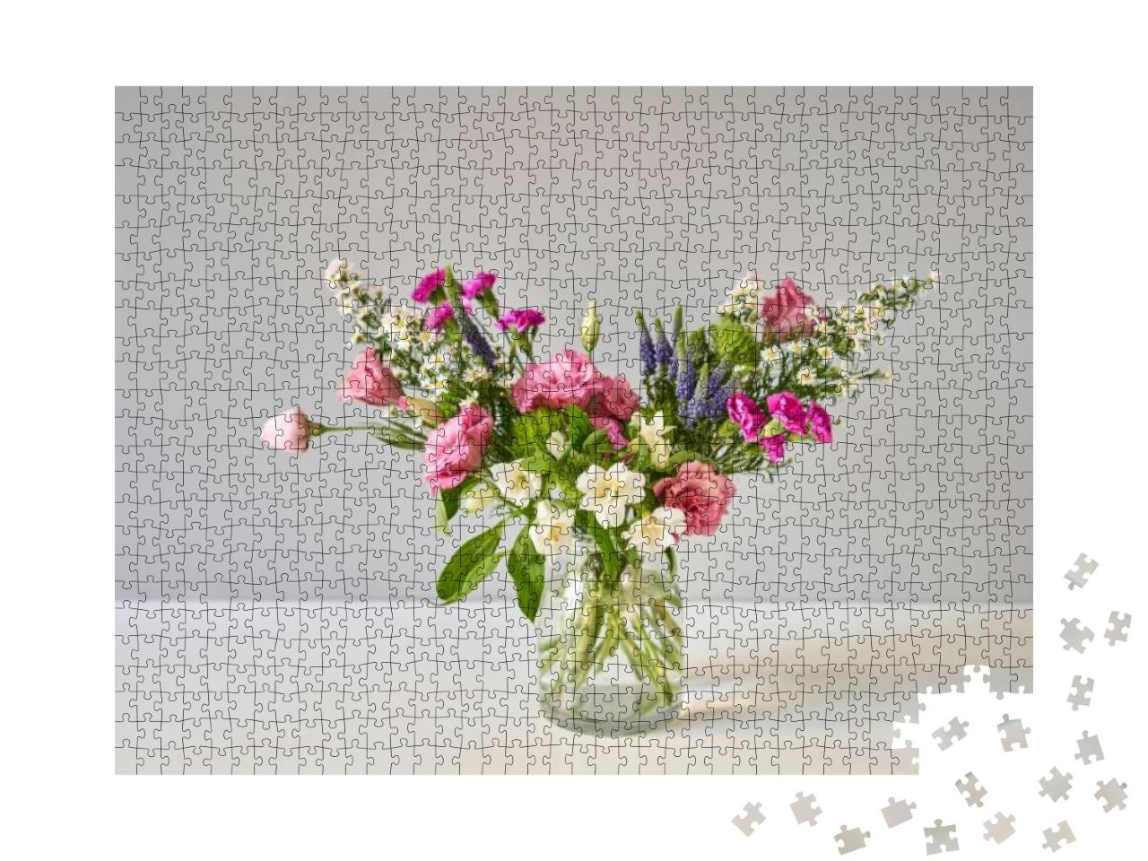 Puzzle 1000 Teile „Blumenstrauß, Set für zu Hause“