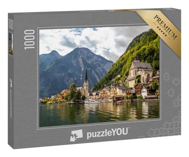 Puzzle 1000 Teile „Schönes Panorama von Hallstadt, Österreich“