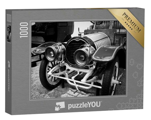 Puzzle 1000 Teile „Vintage Classic Oldtimer, schwarz-weiß“