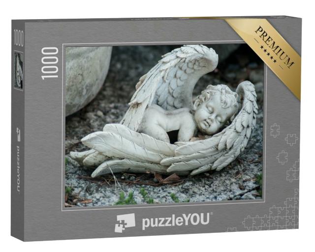 Puzzle 1000 Teile „Stein-Engel, Nahaufnahme“