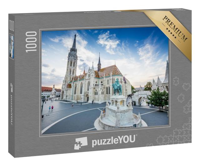 Puzzle 1000 Teile „Fischerbastei und Matthiaskirche in Budapest, Ungarn“
