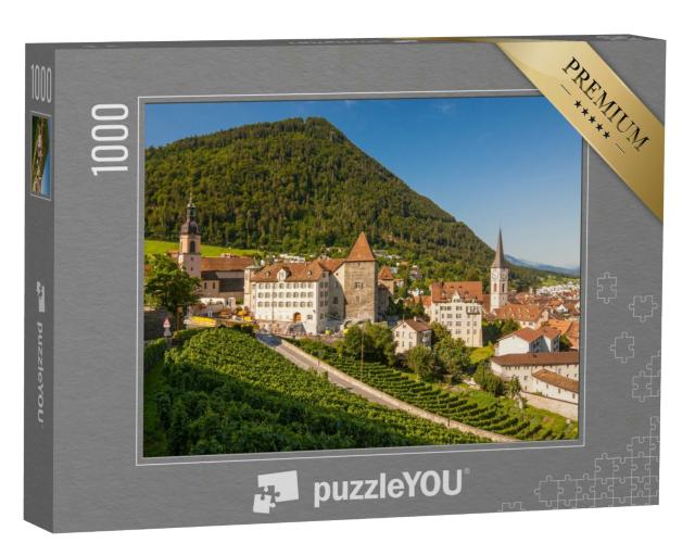Puzzle 1000 Teile „Wunderschönes Chur, Hauptstadt des Kantons Graubünden, Schweiz“