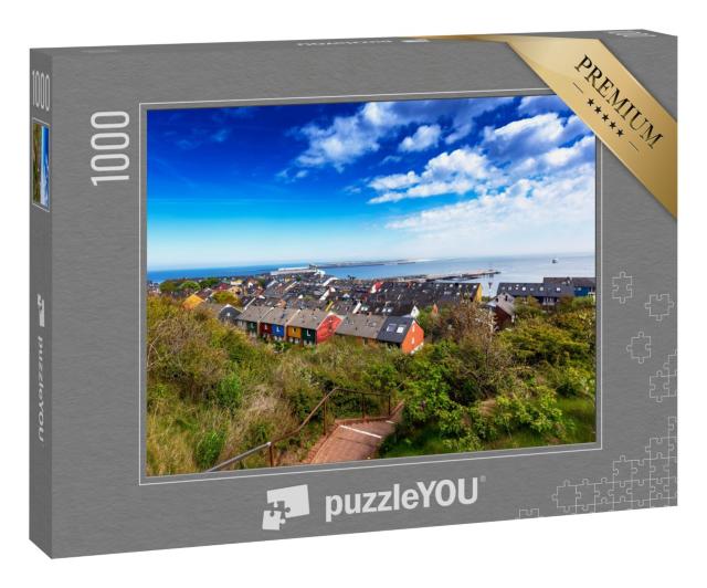 Puzzle 1000 Teile „Fischerdorf auf Helgoland, Deutschland“