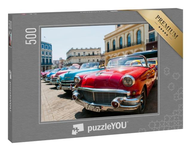 Puzzle 500 Teile „Havanna, Kuba: Oldtimer“