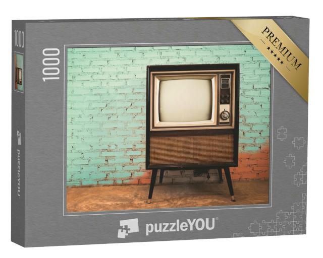 Puzzle 1000 Teile „Retro-Fernseher“