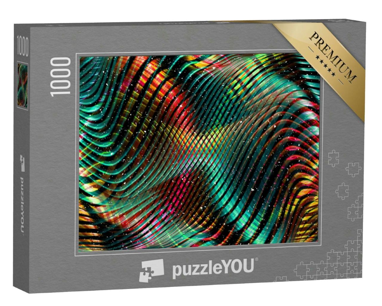 Puzzle 1000 Teile „Digital gemaltes abstraktes Design“