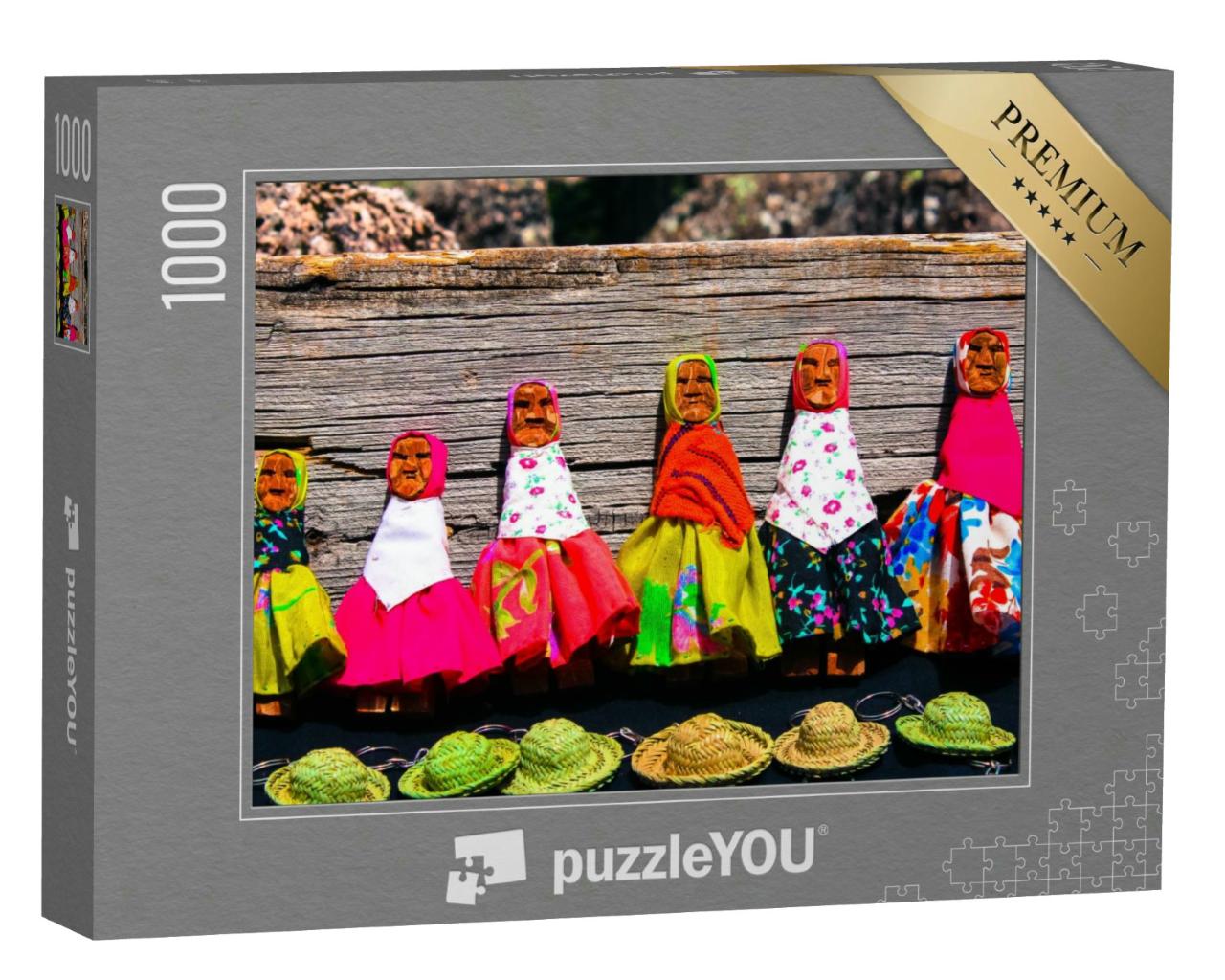 Puzzle 1000 Teile „Buntes Kunsthandwerk aus Mexiko“