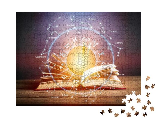 Puzzle 1000 Teile „Horoskop, Astrologie, Tierkreiszeichen, Mythos, Sterne“