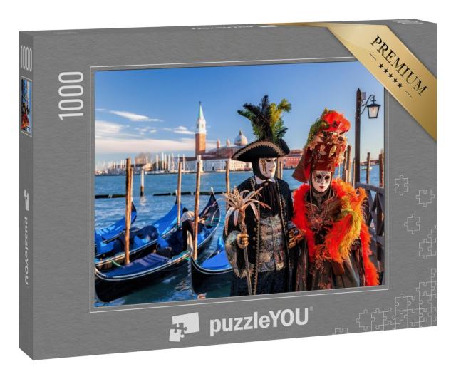 Puzzle 1000 Teile „Karneval in Venedig, Italien“