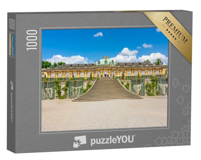 Puzzle 1000 Teile „Schloss und Park Sanssouci, Potsdam, Deutschland“