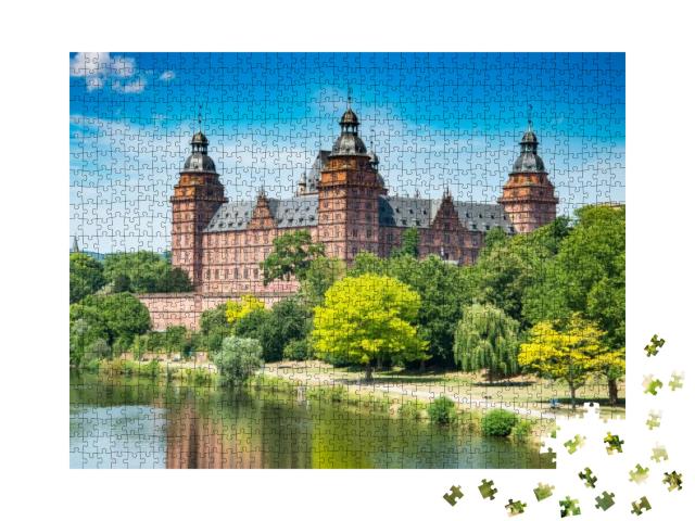 Puzzle 1000 Teile „Schloss Johannisburg nahe Frankfurt, Deutschland“