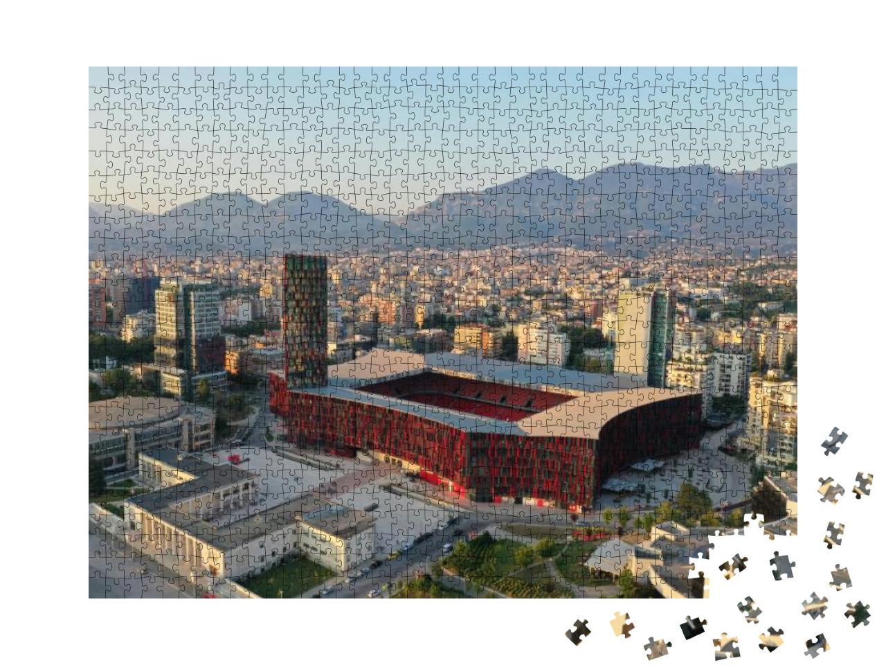 Puzzle 1000 Teile „Air Albania Stadion in Tirana“