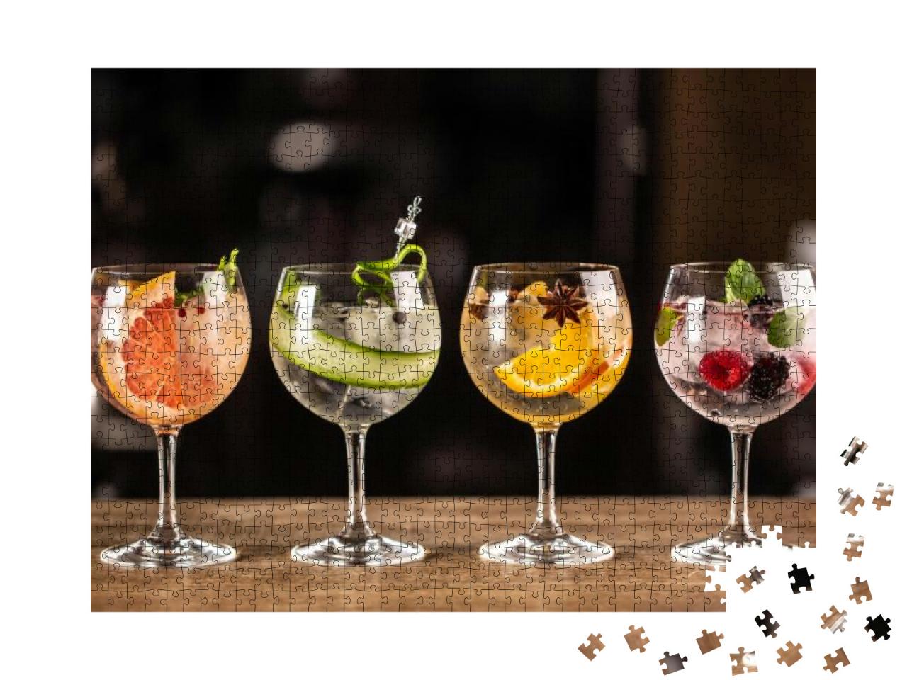 Puzzle 1000 Teile „Gin Tonic: ein Longdrink als klassischer Cocktail“