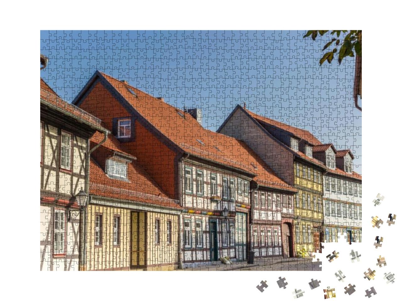 Puzzle 1000 Teile „Fachwerkhäuser in Wernigerode, Deutschland“
