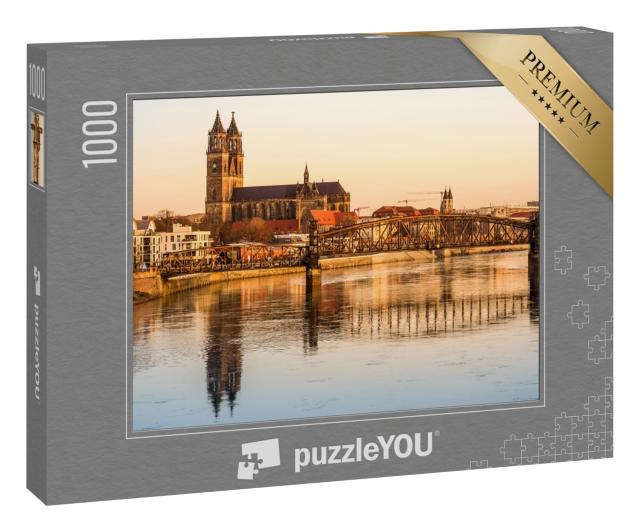 Puzzle 1000 Teile „Magdeburg, Landeshauptstadt von Sachsen-Anhalt, Deutschland“