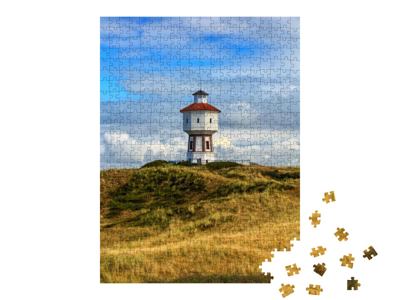 Puzzle 500 Teile „Leuchtturm auf der Insel Langeoog, Niedersachsen“