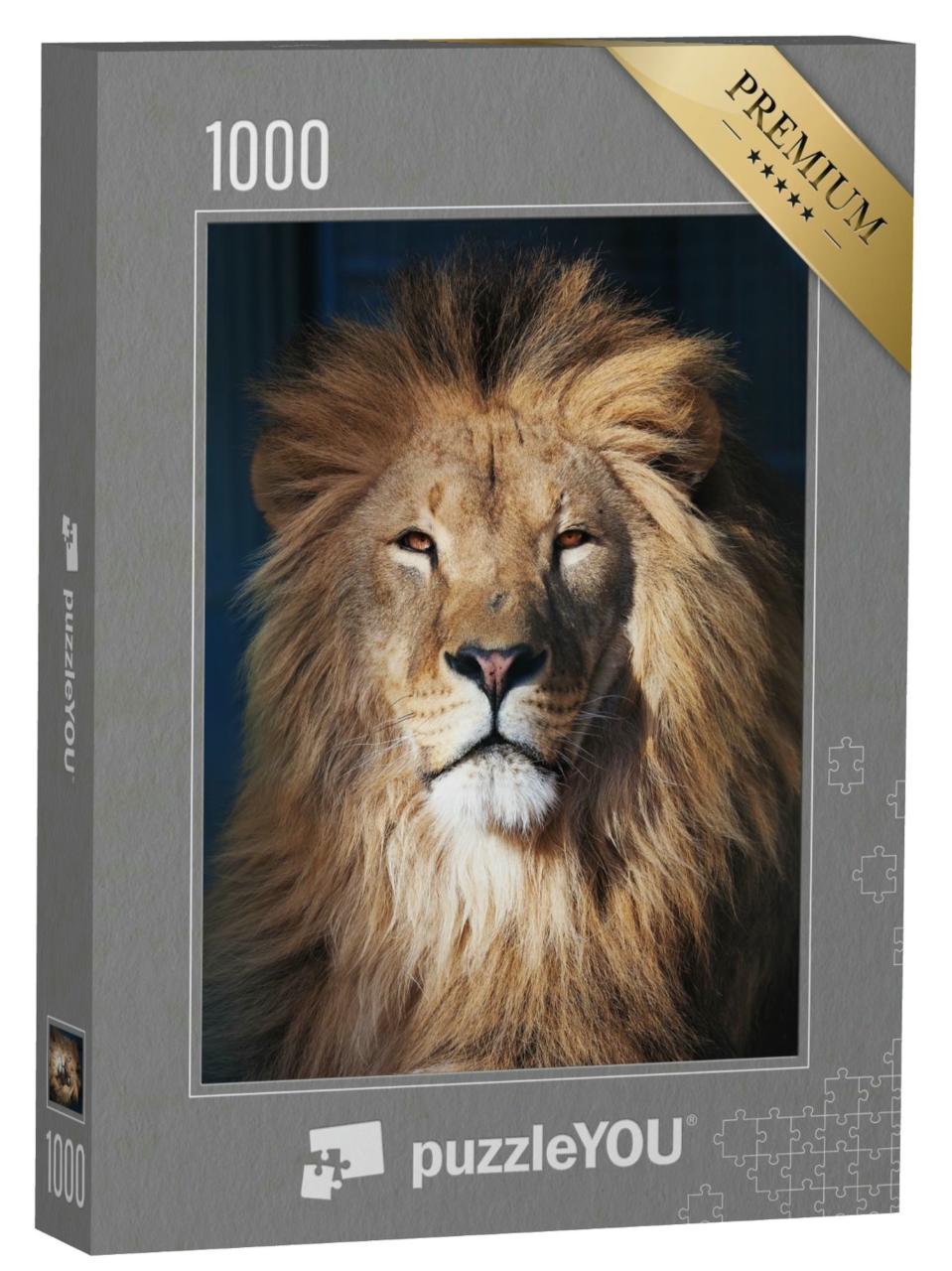 Puzzle 1000 Teile „Porträt eines Löwen“