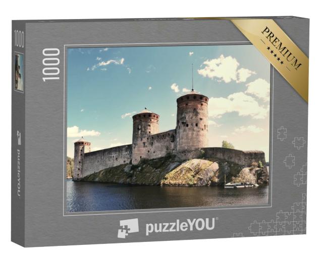 Puzzle 1000 Teile „Alte mittelalterliche Burg in Savonlinna“