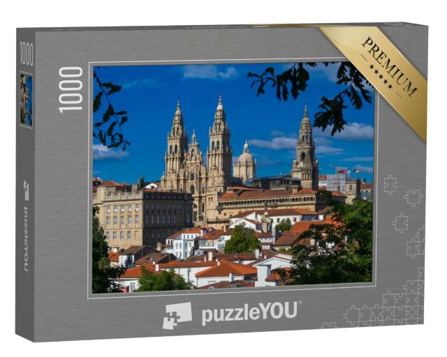 Puzzle 1000 Teile „Santiago de Compostela in der Provinz La Coruña, Spanien“