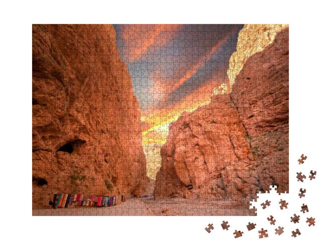 Puzzle 1000 Teile „Todgha-Schlucht in Marokko“