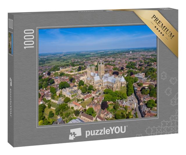 Puzzle 1000 Teile „Lincoln in England aus der Vogelperspektive“