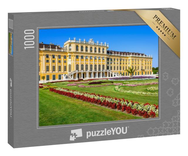 Puzzle 1000 Teile „Schloss Schönbrunn in Wien, ehemalige kaiserliche Sommerresidenz“