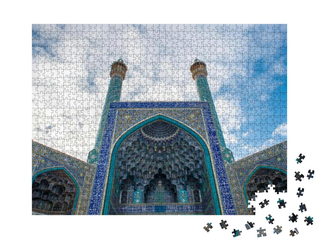 Puzzle 1000 Teile „Eingang zur Schah-Moschee in Isfahan, Iran“