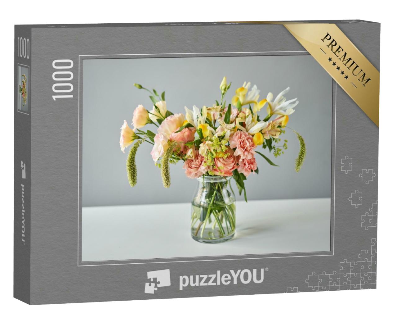 Puzzle 1000 Teile „Blumenstrauß: Schnittblumen als Deko“