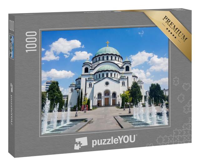 Puzzle 1000 Teile „Kirche des Heiligen Sava in Belgrad, Serbien“