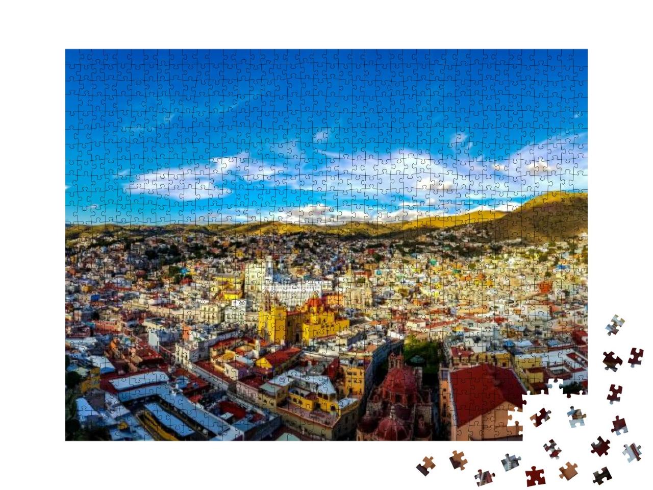 Puzzle 1000 Teile „Die schöne Landschaft von Guanajuato“