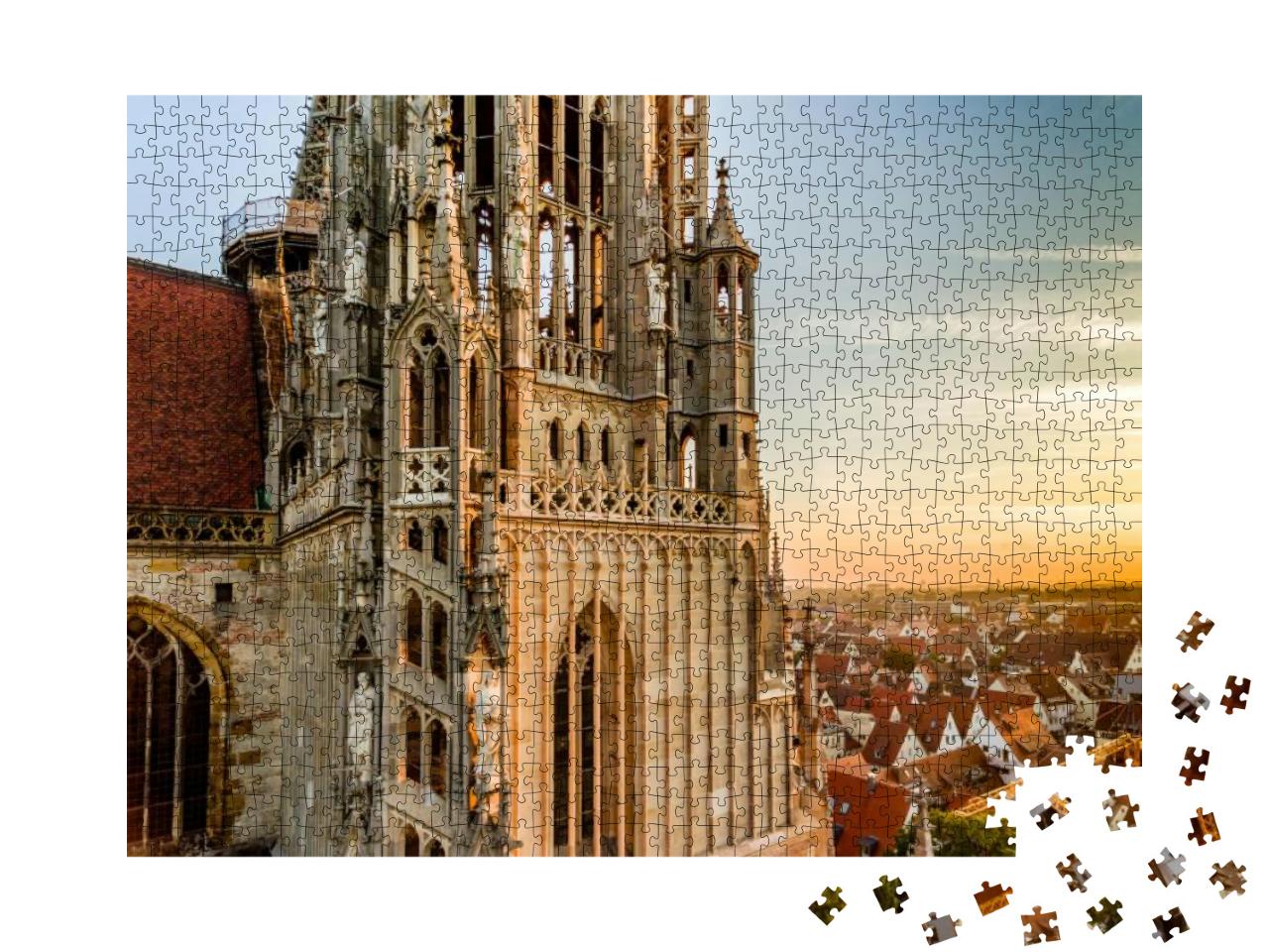 Puzzle 1000 Teile „Ulmer Münster, Deutschland, höchster Kirchturm der Welt“