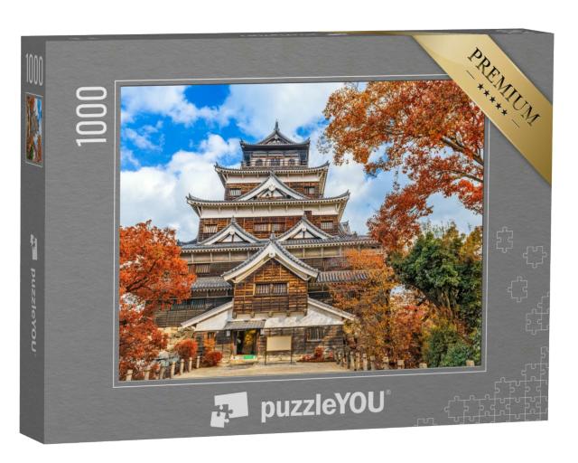 Puzzle 1000 Teile „Schloss Hiroshima in Hiroshima, Japan“