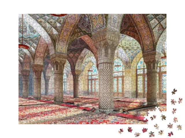Puzzle 1000 Teile „Marokkanische Säulen, Nasir-ol-Molk-Moschee, Iran“