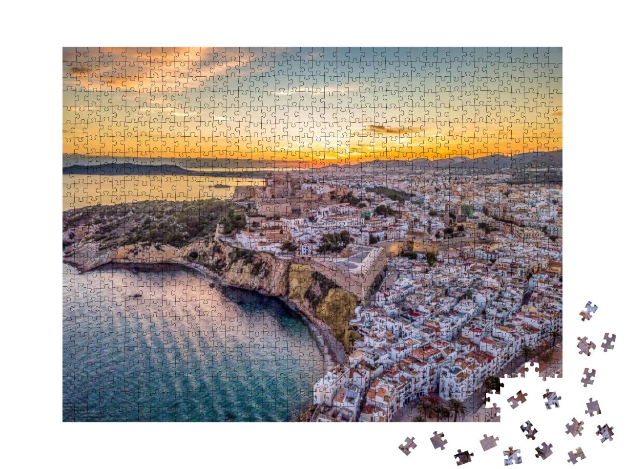 Puzzle 1000 Teile „Wunderschöner Sonnenuntergang über Ibiza“