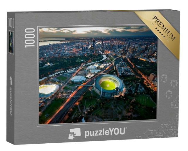 Puzzle 1000 Teile „Abendstimmung über Melbourne, Australien“