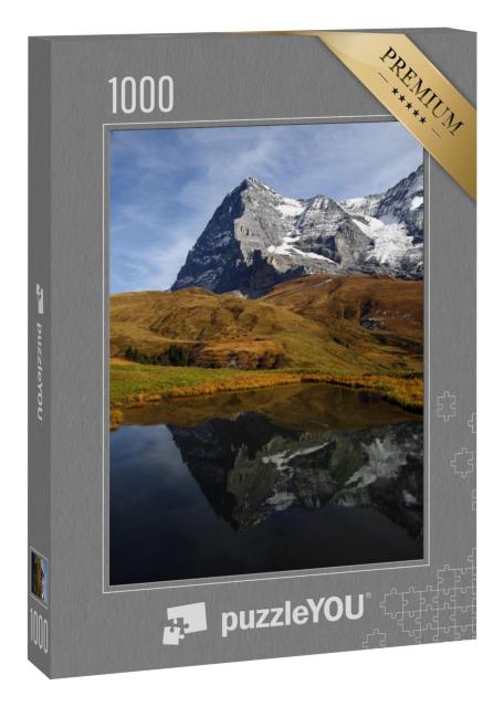 Puzzle 1000 Teile „Eiger, Mönch und Jungfrau, das berühmte Dreigestirn der Berner Alpen“