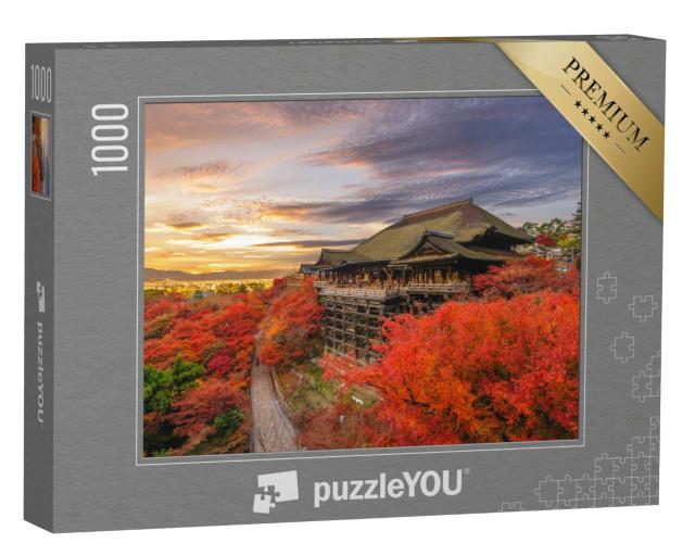 Puzzle 1000 Teile „Bezauberndes Herbstbild, Kiyomizu-dera, Kyoto, Japan“