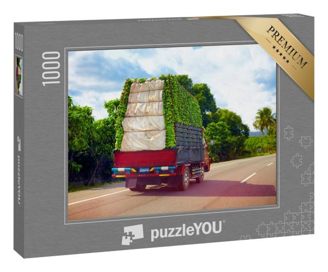 Puzzle 1000 Teile „Schwer beladen! Dominikanische Republik, Karibik“