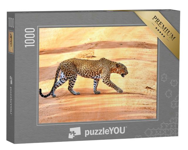 Puzzle 1000 Teile „Leopardenjagd in Afrika“