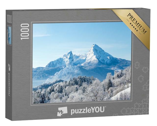 Puzzle 1000 Teile „Schöne Aussicht auf den berühmten Watzmann, Bayern“
