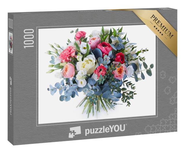 Puzzle 1000 Teile „Blumenstrauß aus bunten Blumen“