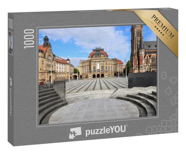 Puzzle 1000 Teile „Theaterplatz in Chemnitz, Deutschland“