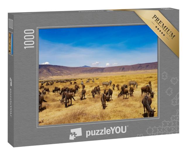 Puzzle 1000 Teile „Tansania Afrika Ngorongoro“
