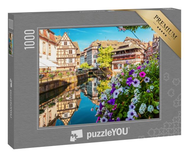 Puzzle 1000 Teile „Fachwerkhäuser in La Petite France, Straßburg, Elsass“