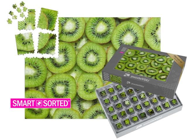 SMART SORTED® | Puzzle 1000 Teile „Fisch aufgeschnittene Kiwi“