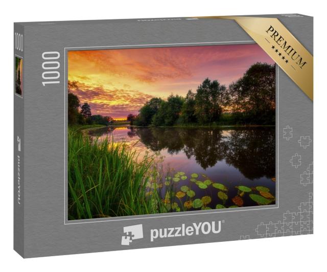 Puzzle 1000 Teile „Sonnenuntergang in der Natur von Estland“