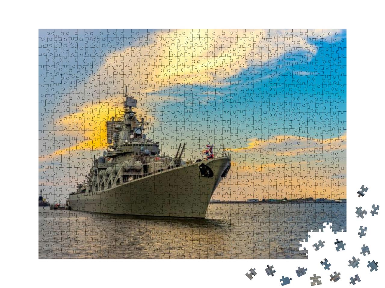 Puzzle 1000 Teile „Militärschiff“